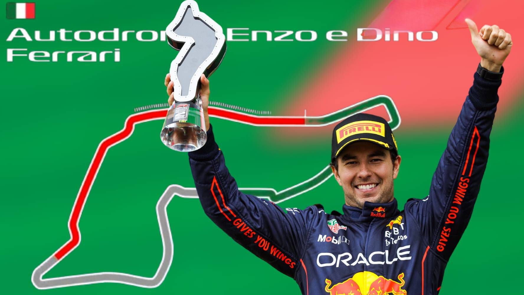 'Checo' Pérez solo ha subido al podio una vez en el Gran Premio de Emilia Romagna. (Foto: Mexsport / F1).