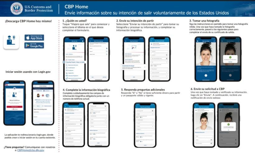 La app se actualizaría de manera automática y tomaría la localización para deportar a migrantes