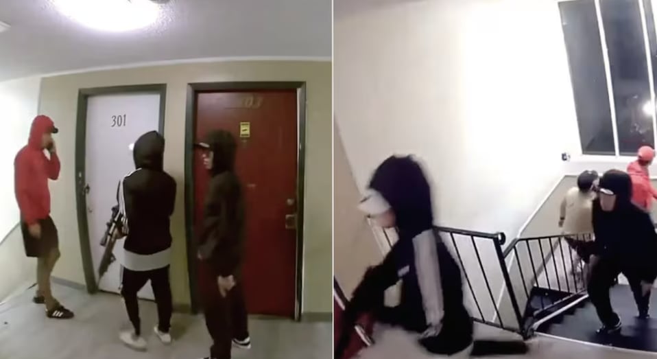 El año pasado se viralizó un video en el que se ve a unos jóvenes ingresar a un departamento en Denver, para asesinar a una mujer.