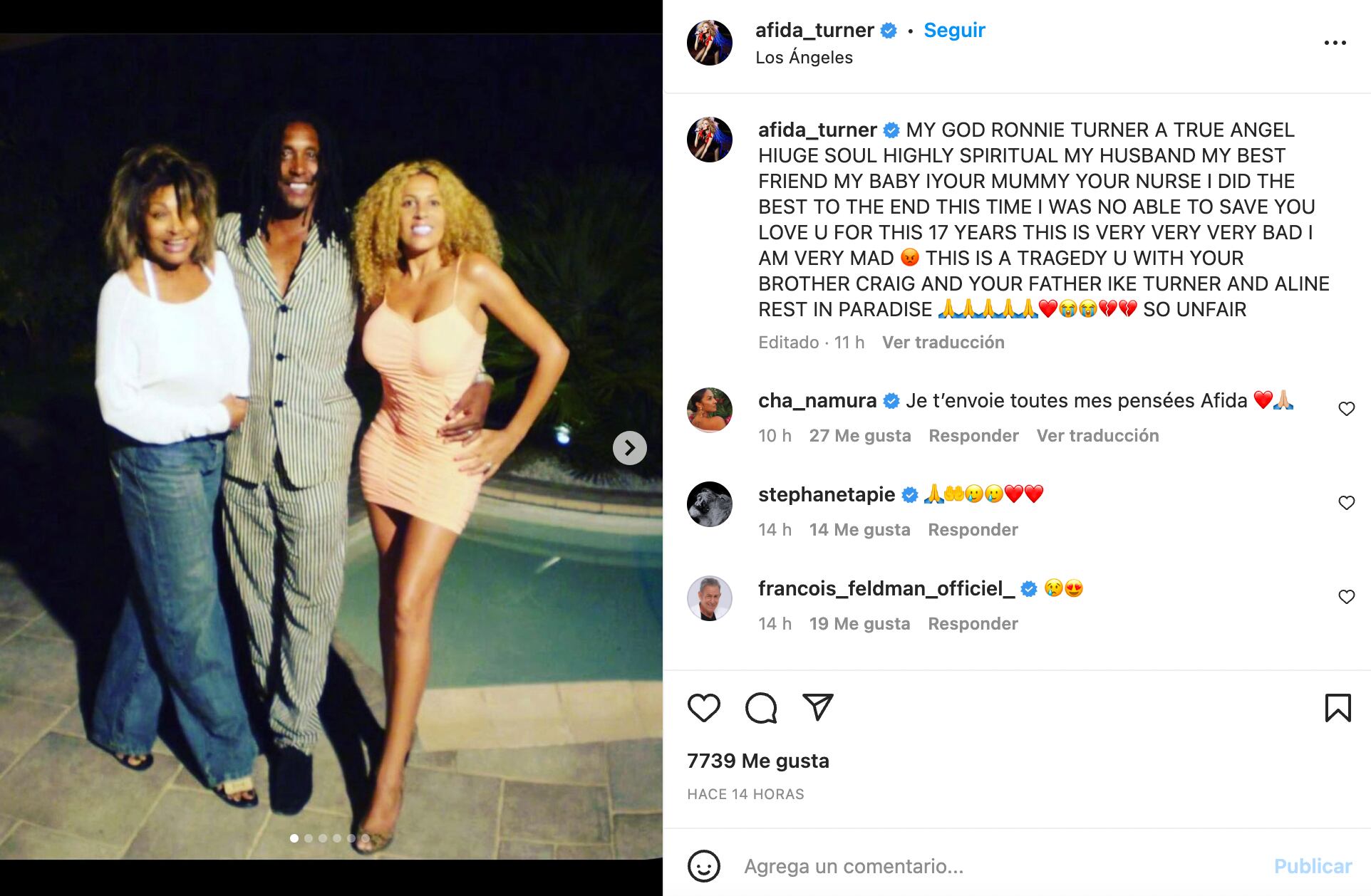 Afida Turner, esposa de Roonie Turner, compartió un mensaje de despedida tras dar a conocer que el actor había fallecido. (Foto: Instagram afida_turner)