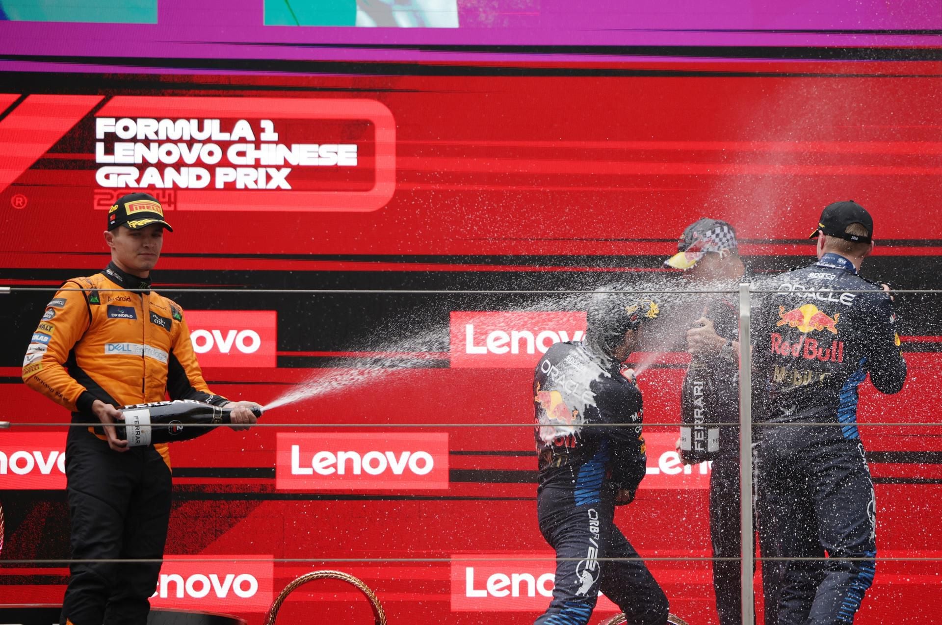 Lando Norris fue el segundo lugar del podio en el Gran Premio de China 2024. 
