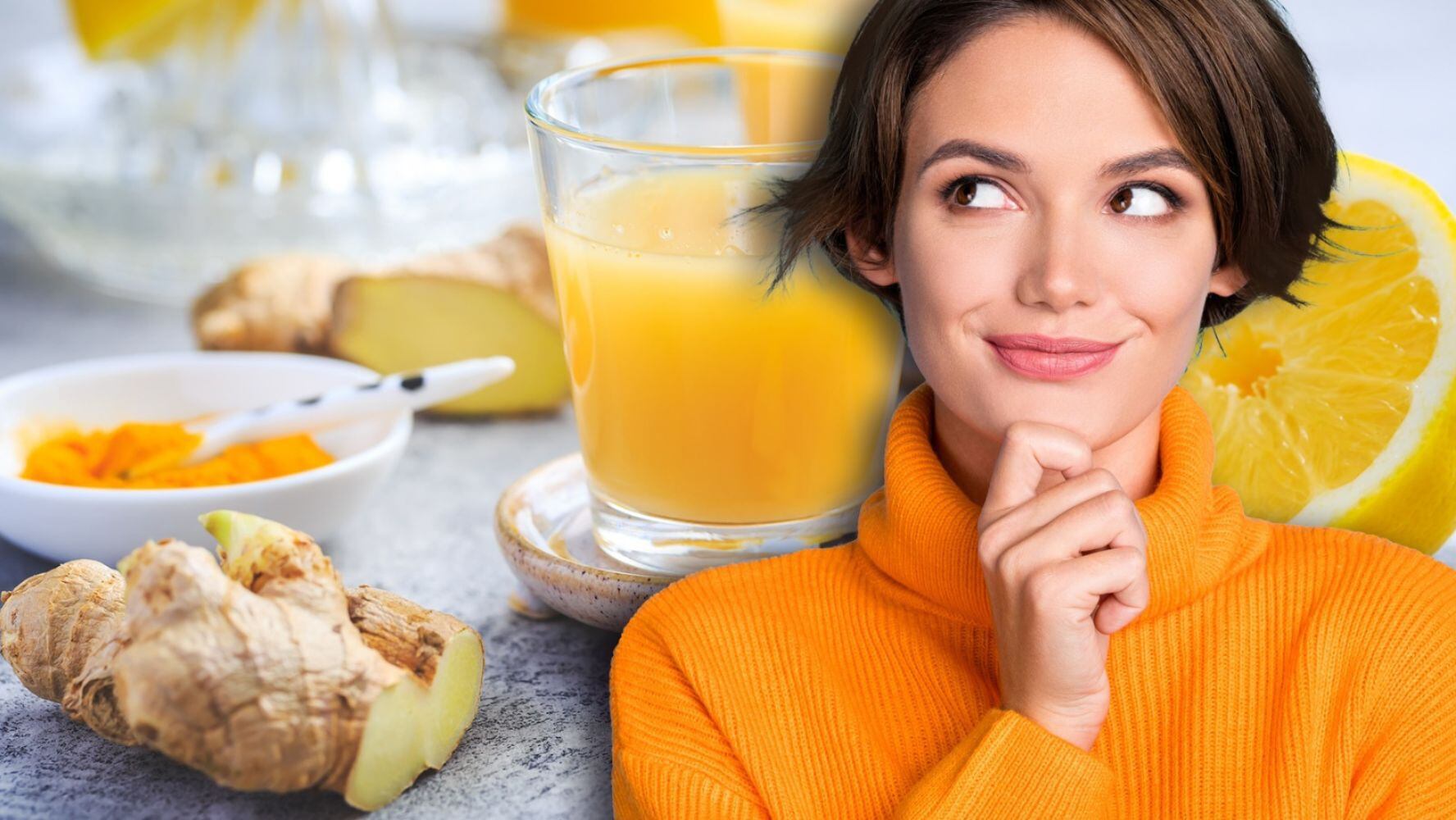 Los antioxidantes del jugo de naranja con jengibre pueden ser beneficiosos para reducir el riesgo de padecer cáncer. (Fotoarte: Andrea López Trejo | El Financiero)