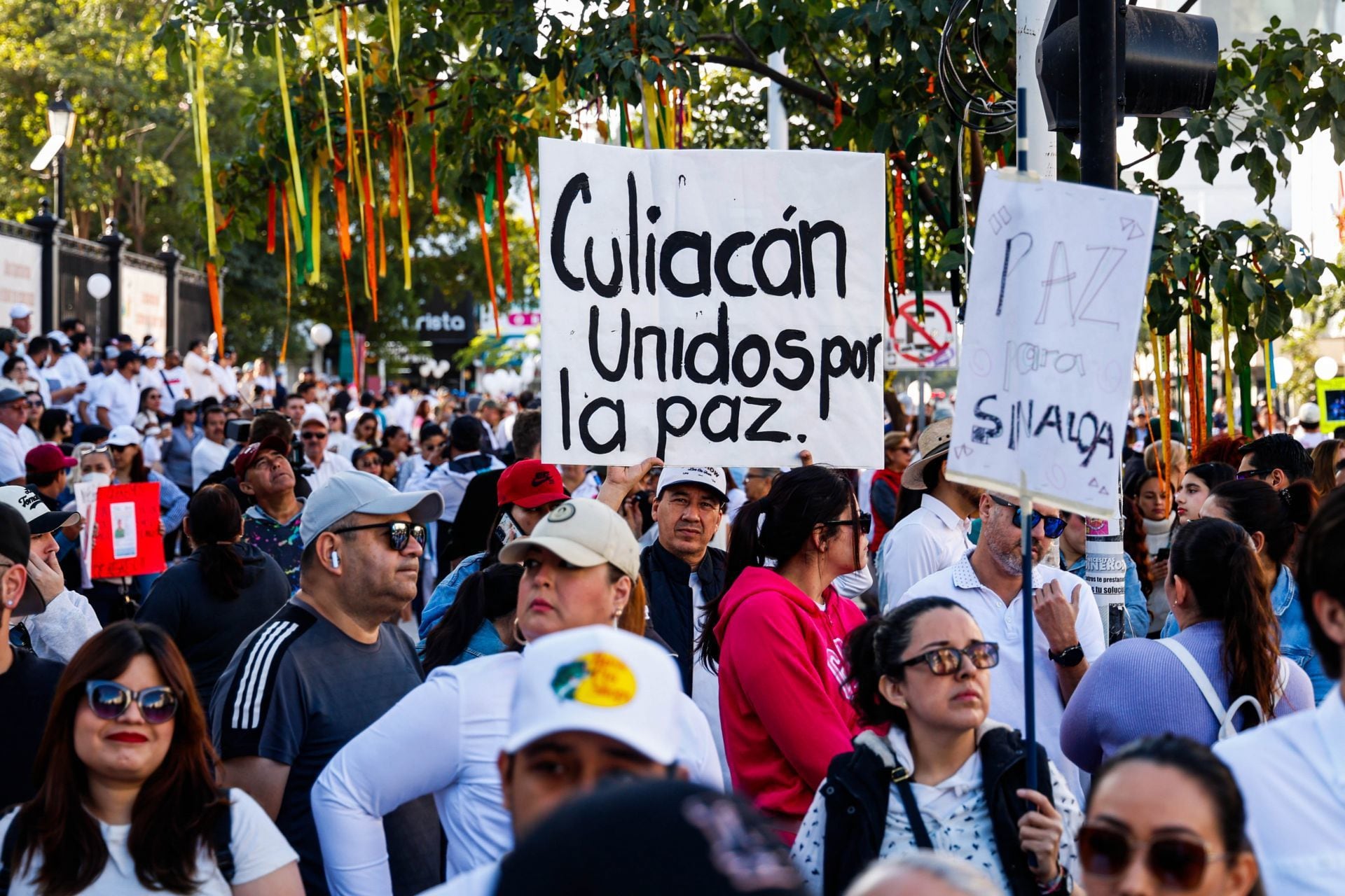 Ciudadanos han salido a las calles de Sinaloa para exigir paz. (Foto: Cuartoscuro)