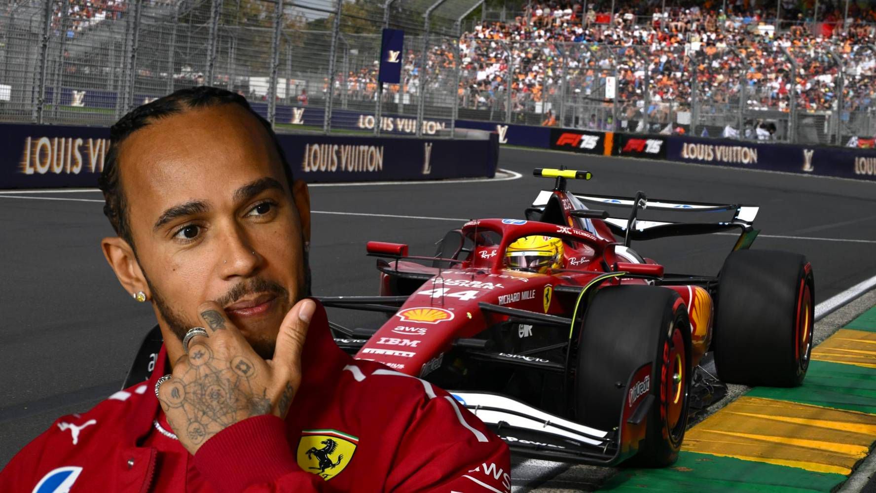 Lewis Hamilton quedó en la décima posición en el GP de Australia 2025. (Foto: Especial El Financiero)