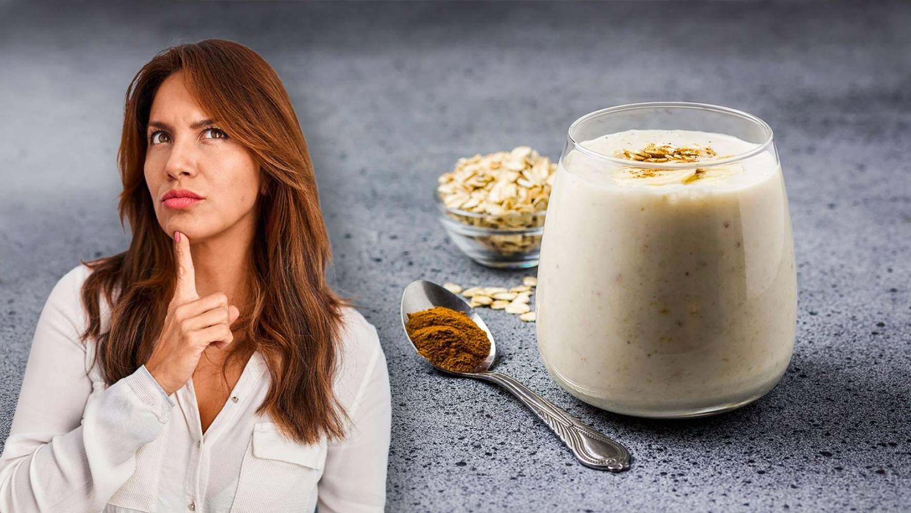 El licuado de plátano con avena se debe consumir con moderación. (Foto: Especial El Financiero)