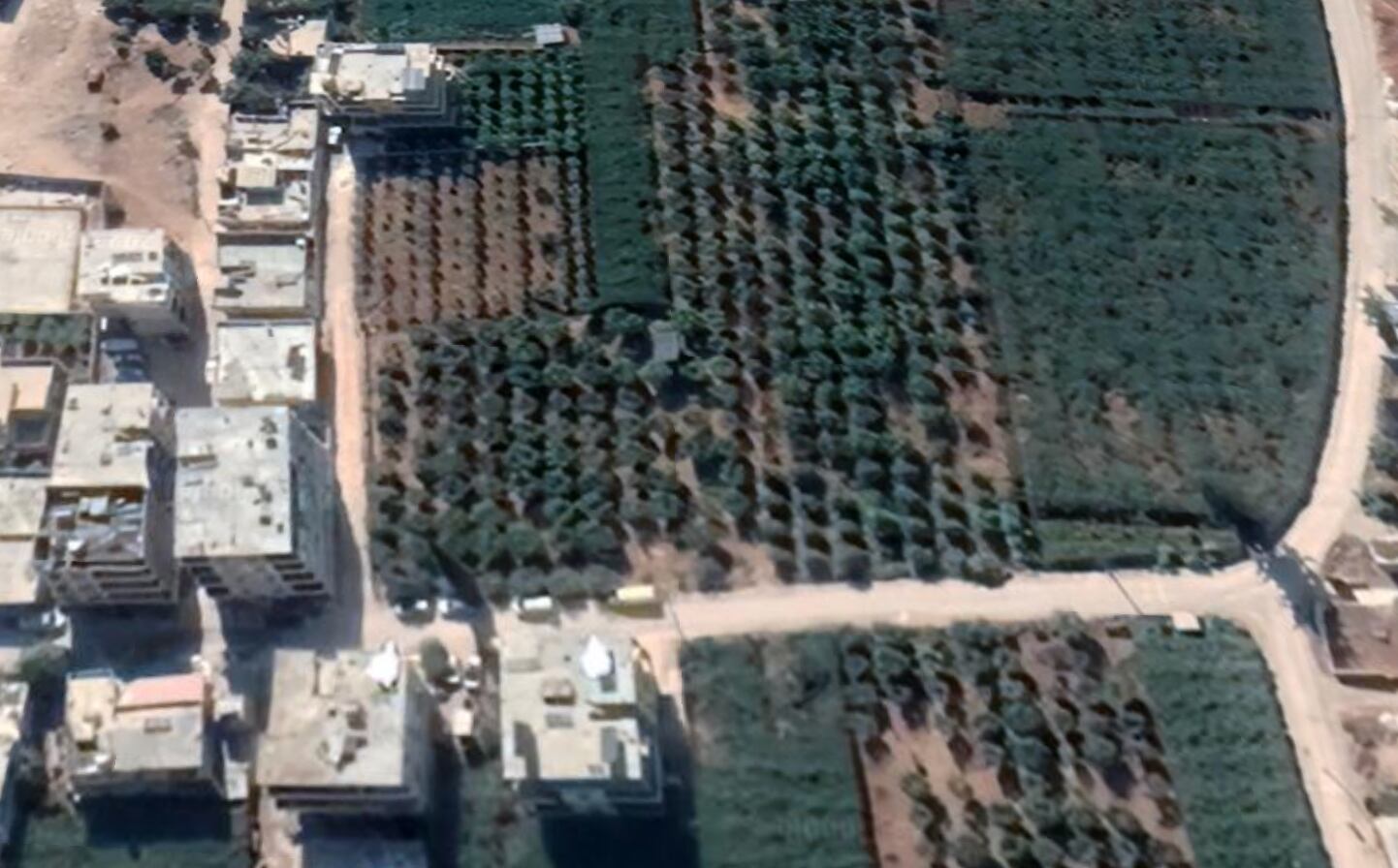 Provincia de Idlib, Siria, antes del terremoto de 7.8 grados de este 6 de febrero. (Imagen tomada de Google Earth)