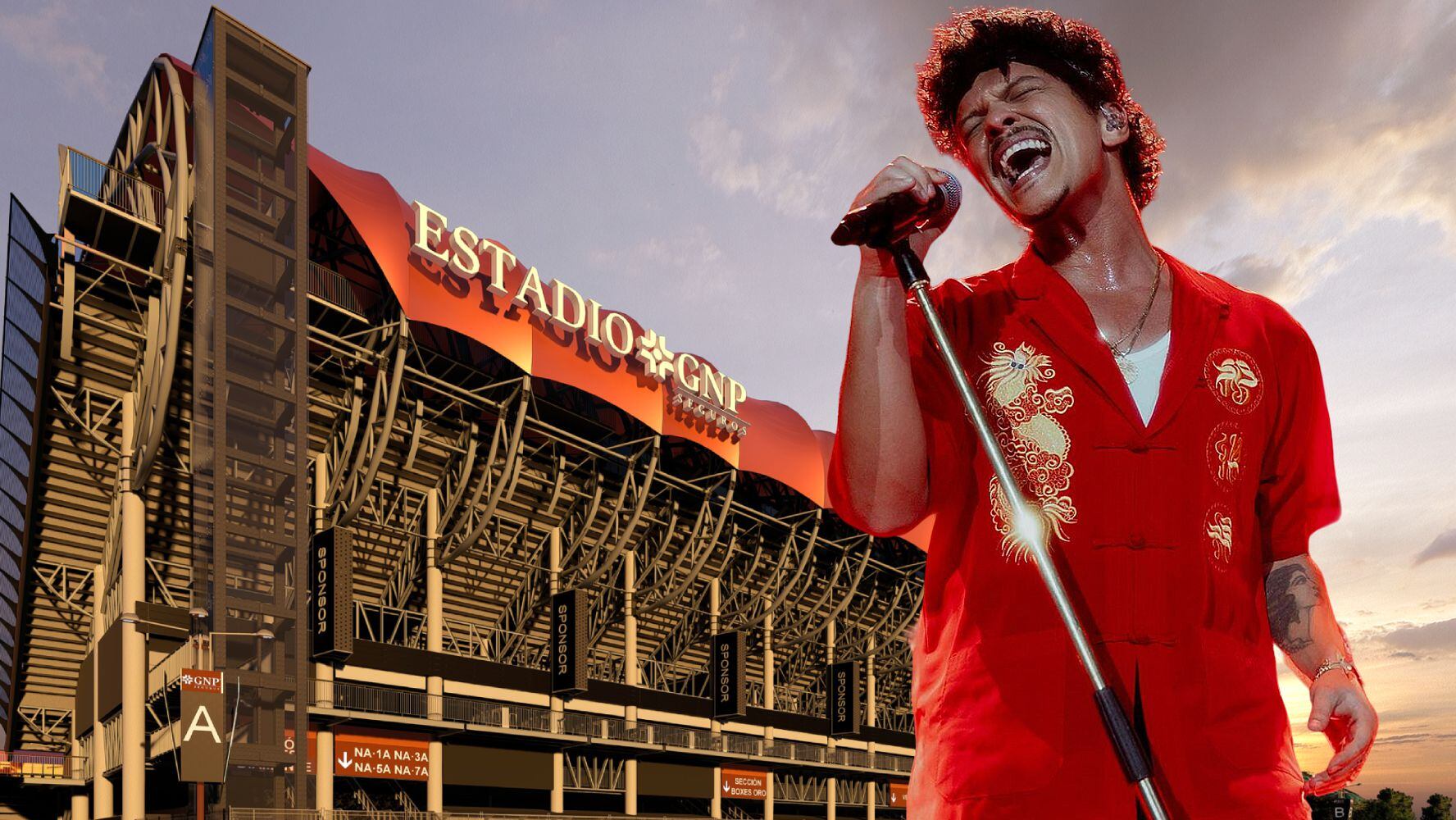 Bruno Mars regresará a México para ser el acto inaugural del remodelado Estadio GNP Seguros, antes Foro Sol.