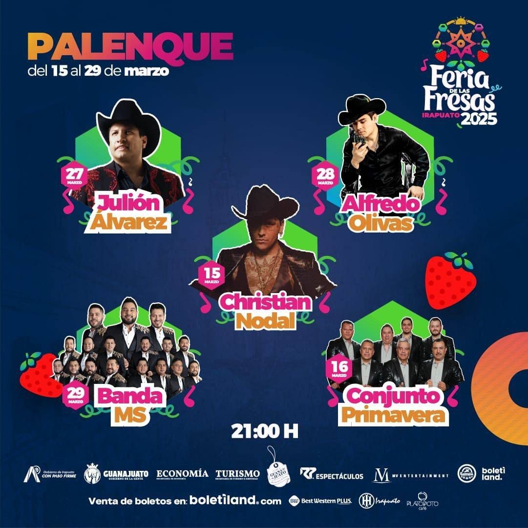 Los conciertos que realizarán en el Palenque sí tendrán un precio extra. (Foto: Facebook/ Feria de las Fresas )