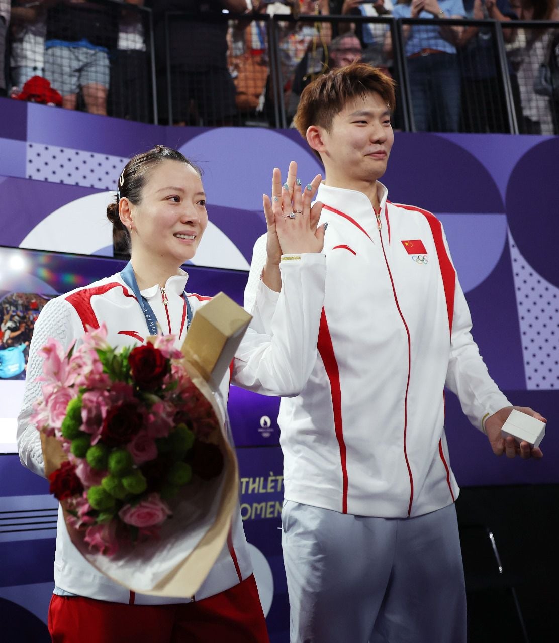 Inédito: le pide matrimonio al finalizar competencia en París 2024. (Foto: Xinhua News Agency)