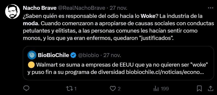 Usuarios en redes sociales debaten sobre la cultura woke. (Foto: Captura de pantalla / X)