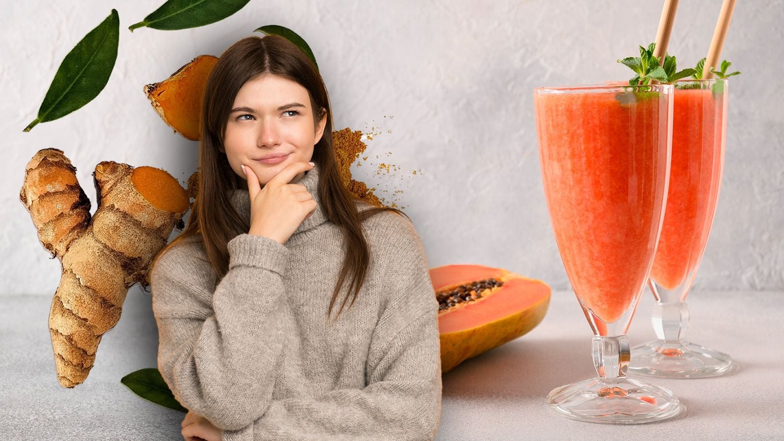 ¿Para qué sirve el jugo de papaya con cúrcuma?