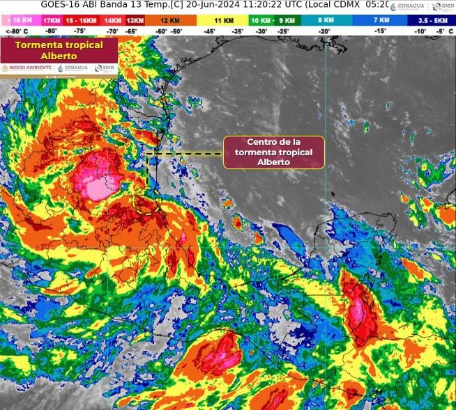 Tormenta tropical ‘Alberto’ entra en Veracruz: ¿Qué estados esperan fuertes lluvias este jueves?