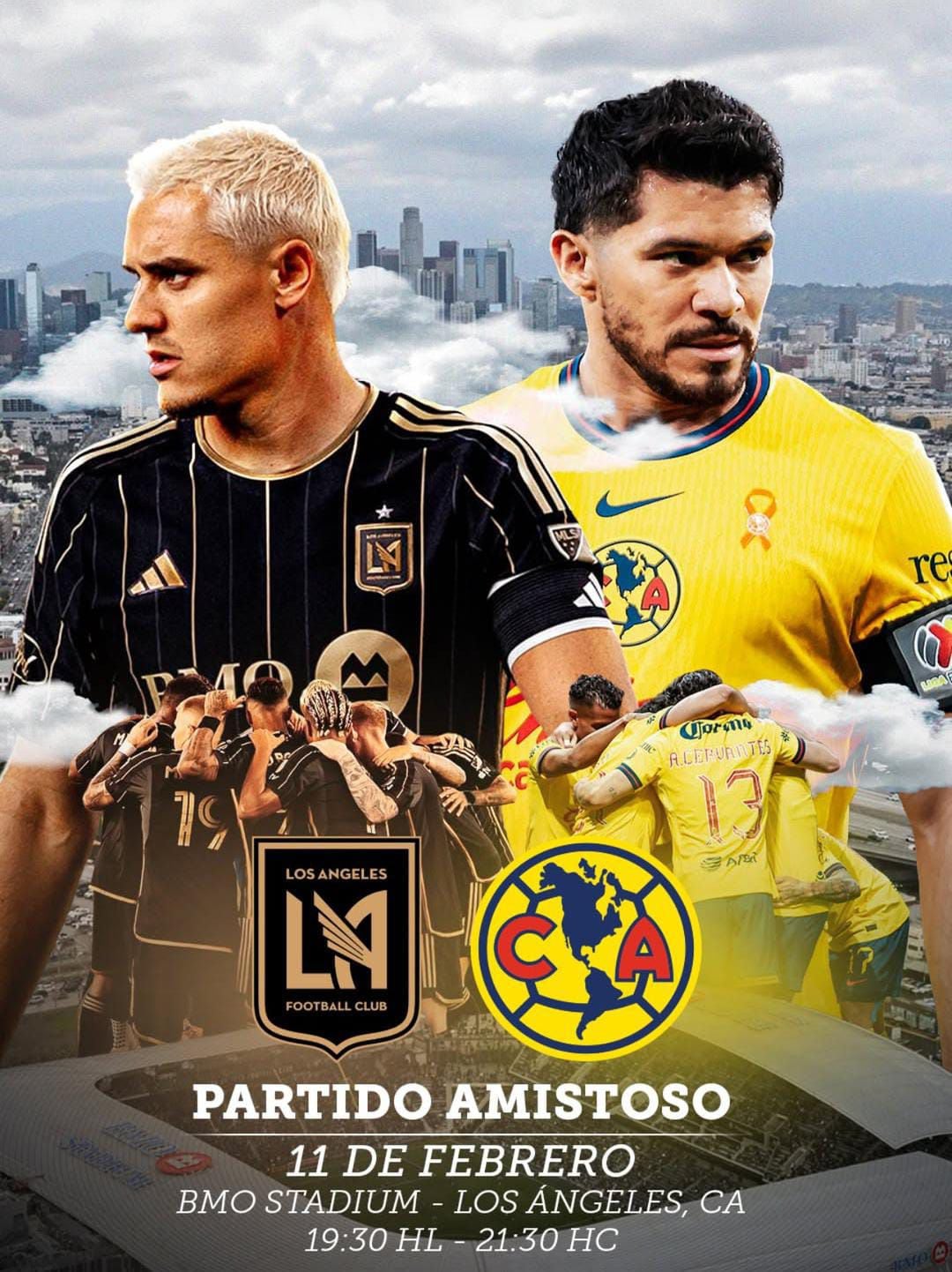 El Club América enfrenta a LAFC el 11 de febrero. (Foto: Instagram @clubamerica)