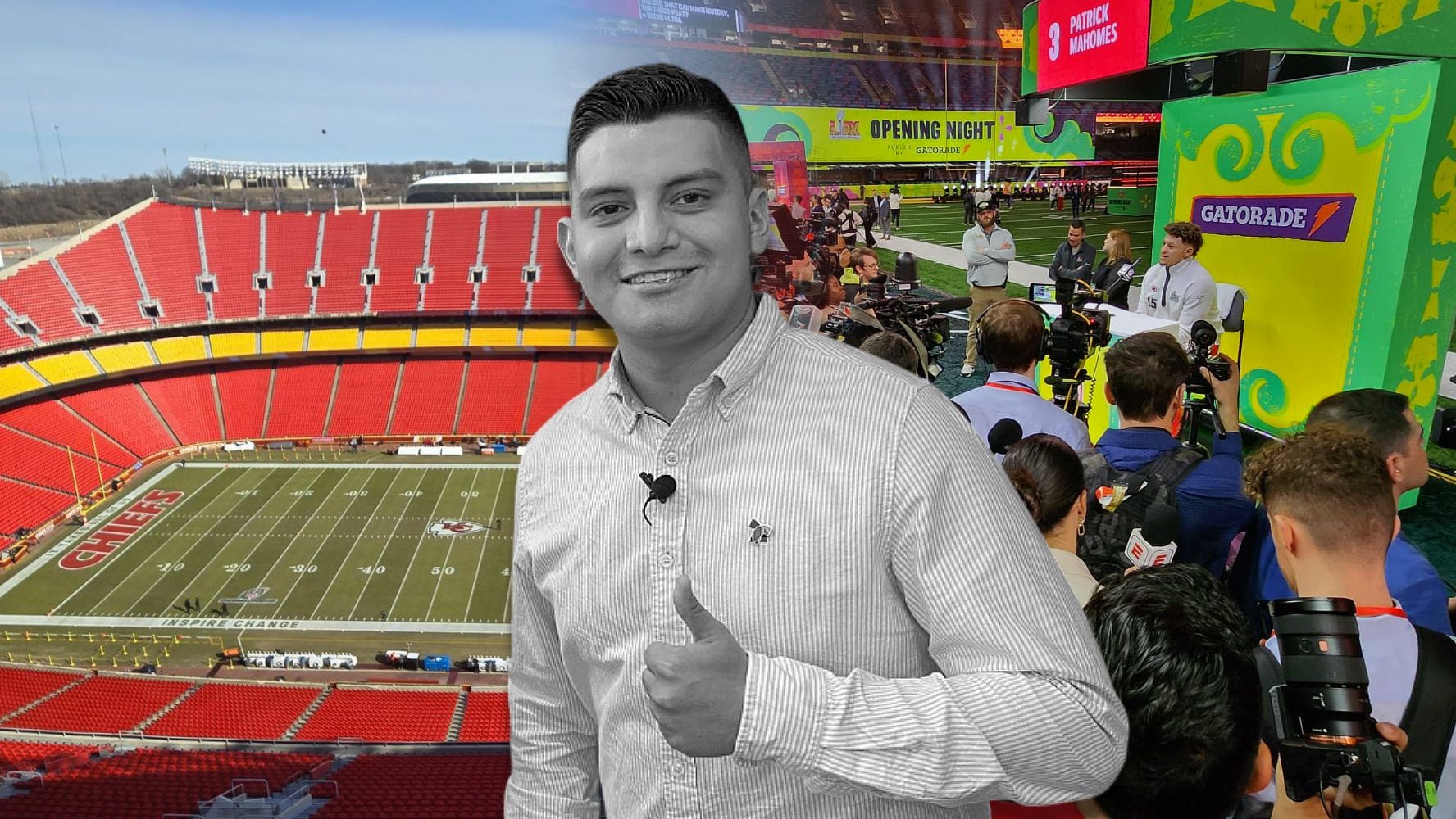 Adán Manzano, periodista mexicano, murió mientras hacía la cobertura del Super Bowl LIX. (Foto: Especial El Financiero)