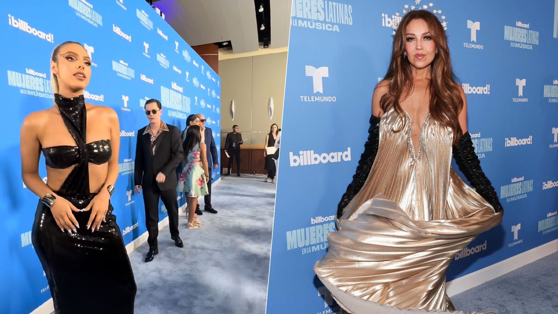 Lele Pons y Thalía fueron al evento de Mujeres en la Música Latina de Billboard. (Foto: Instagram / @billboardlatin)