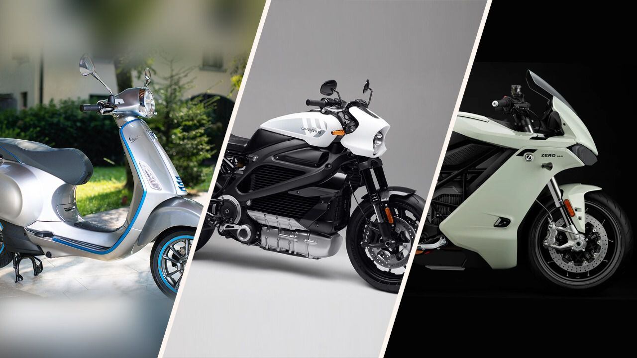 De Vespa a BMW: las 5 mejores motos eléctricas por rango, velocidad y diseño