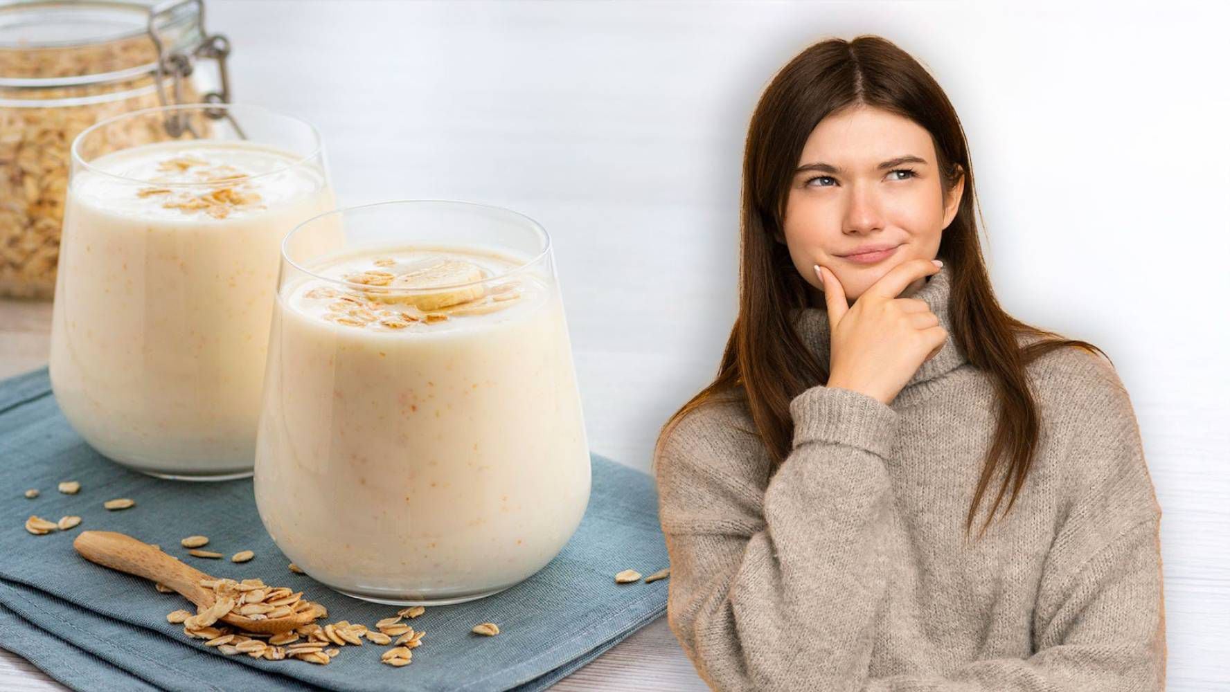 Estos son los beneficios del licuado de avena antes de dormir. (Foto: Especial El Financiero)