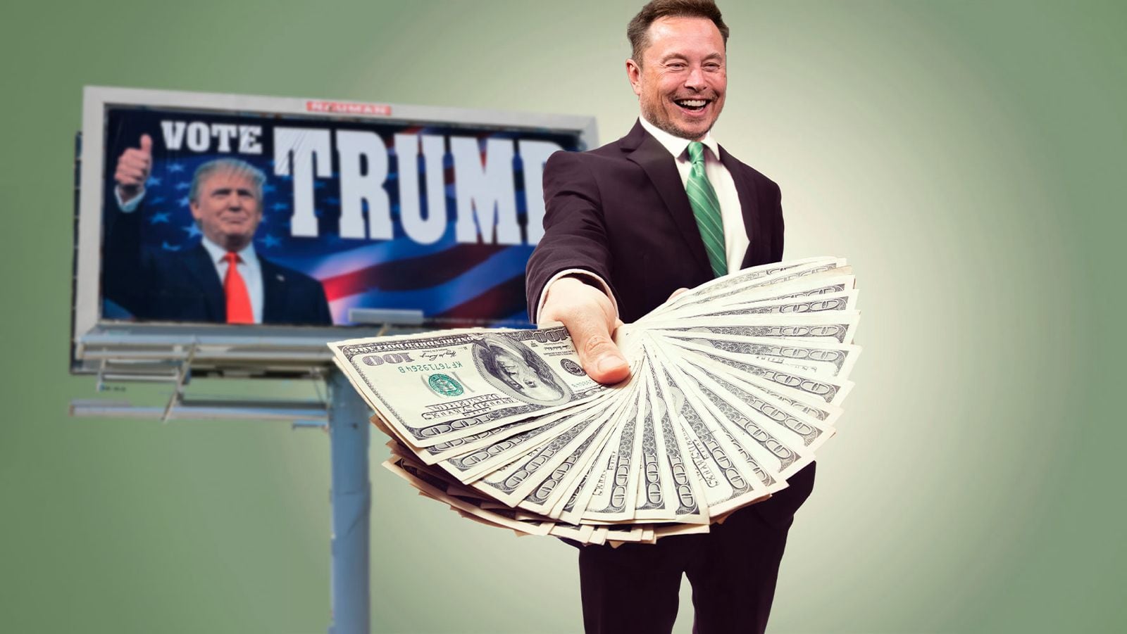 Elon Musk donará 45 millones de dólares mensuales a la campaña de Trump