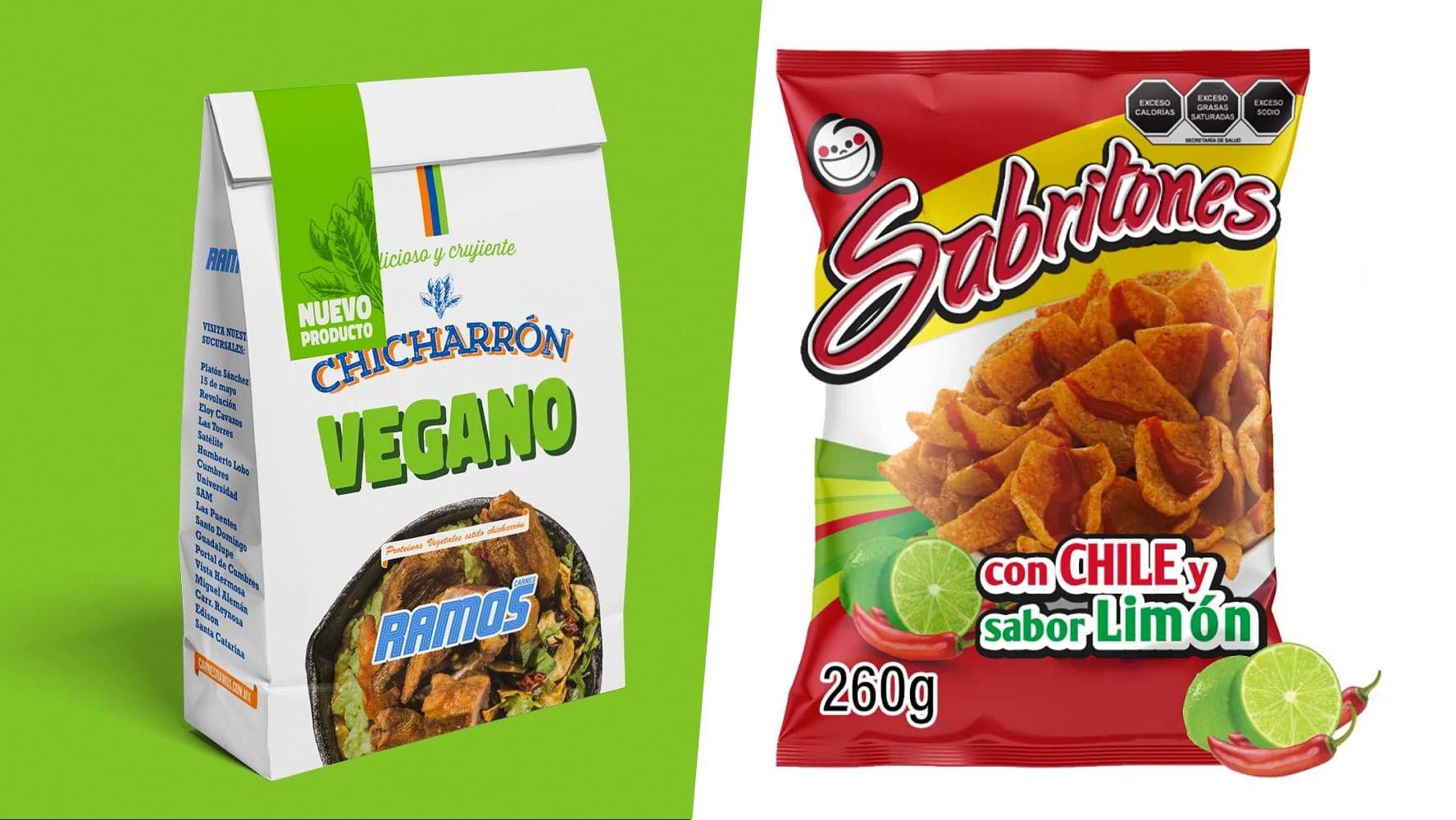 Varias marcas venden botanas aptas para personas veganas.