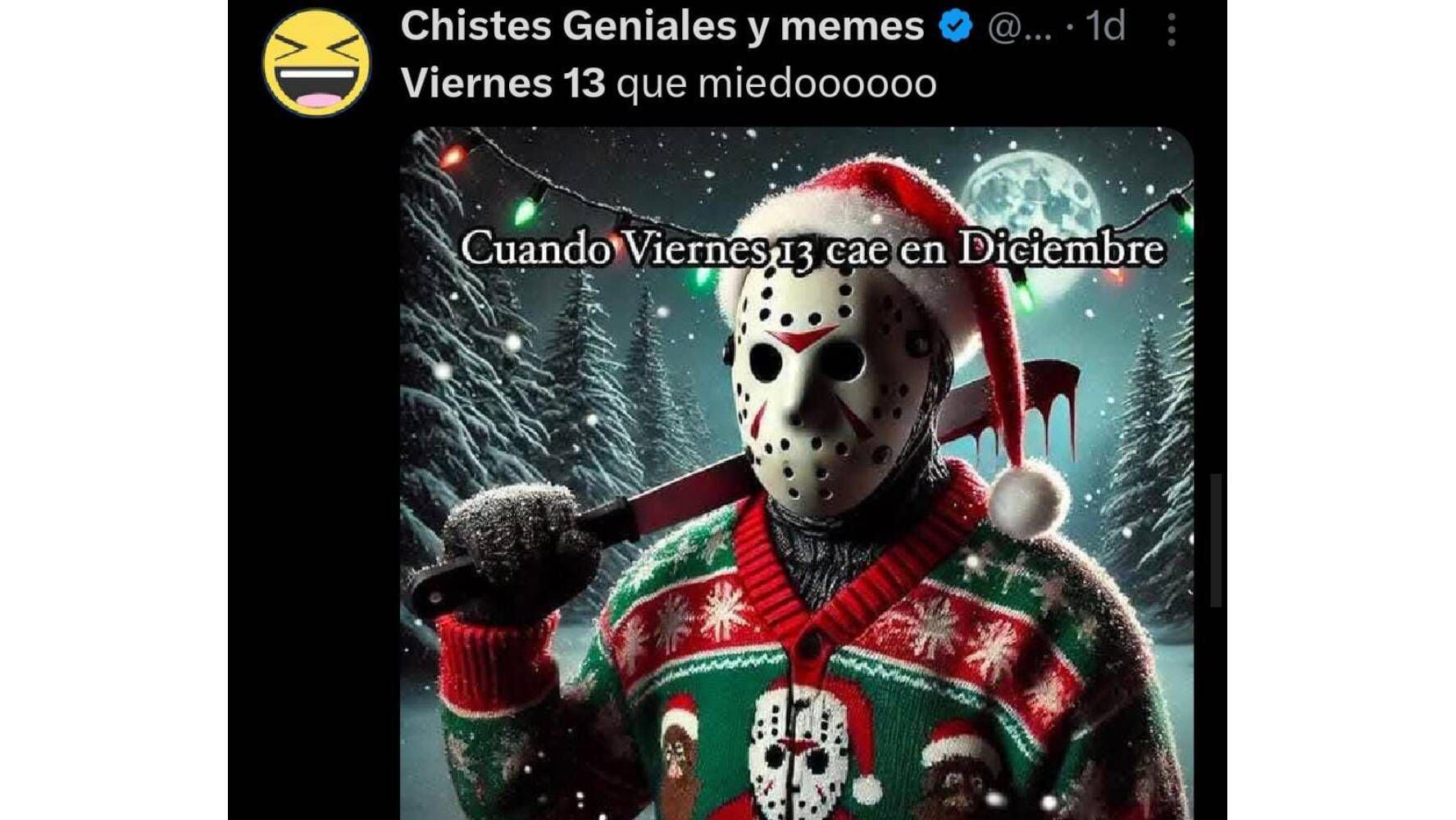 Los memes del viernes 13 de diciembre. (Foto: Captura X)