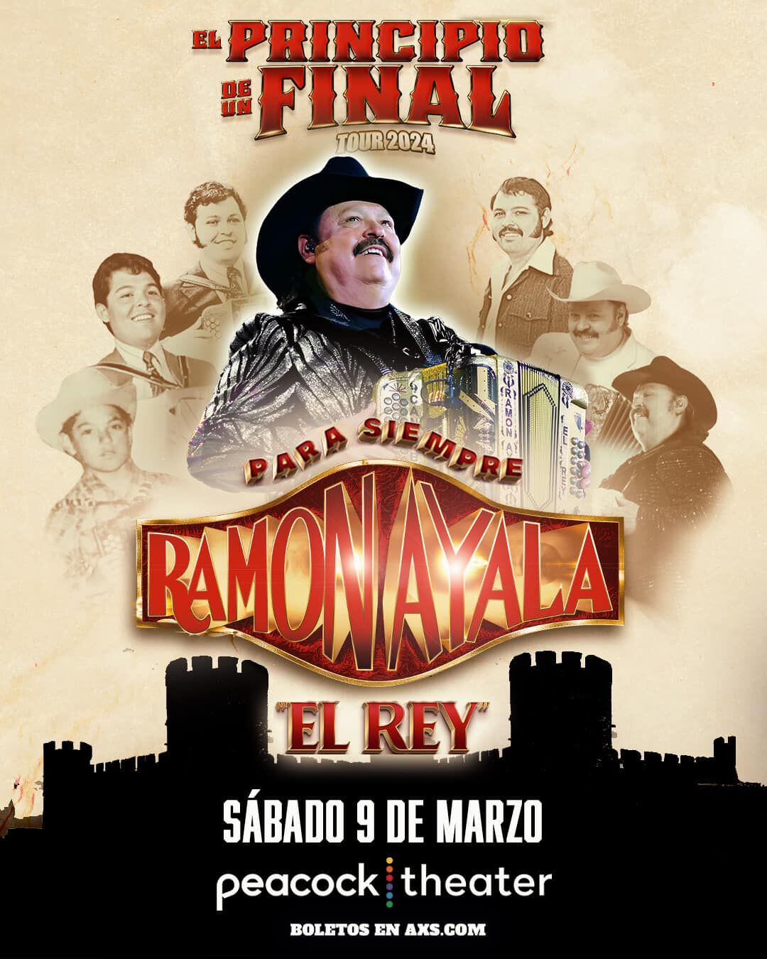 'El Rey del Acordeón' anunció que su última gira se llama 'El Principio de un Final'. (Foto: Facebook / @Ramón Ayala)