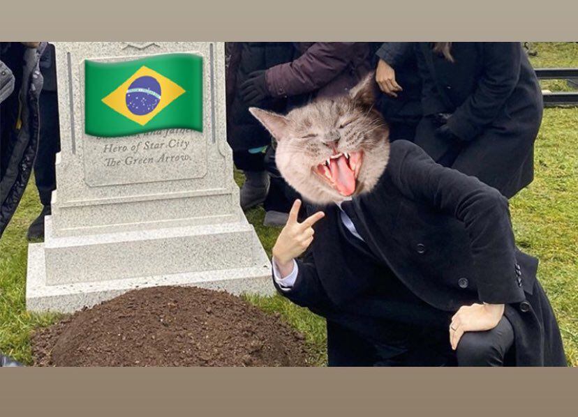 El gato de la conferencia en su 'venganza' fue uno de los principales temas de los memes (Foto: Twitter @rafuus_)