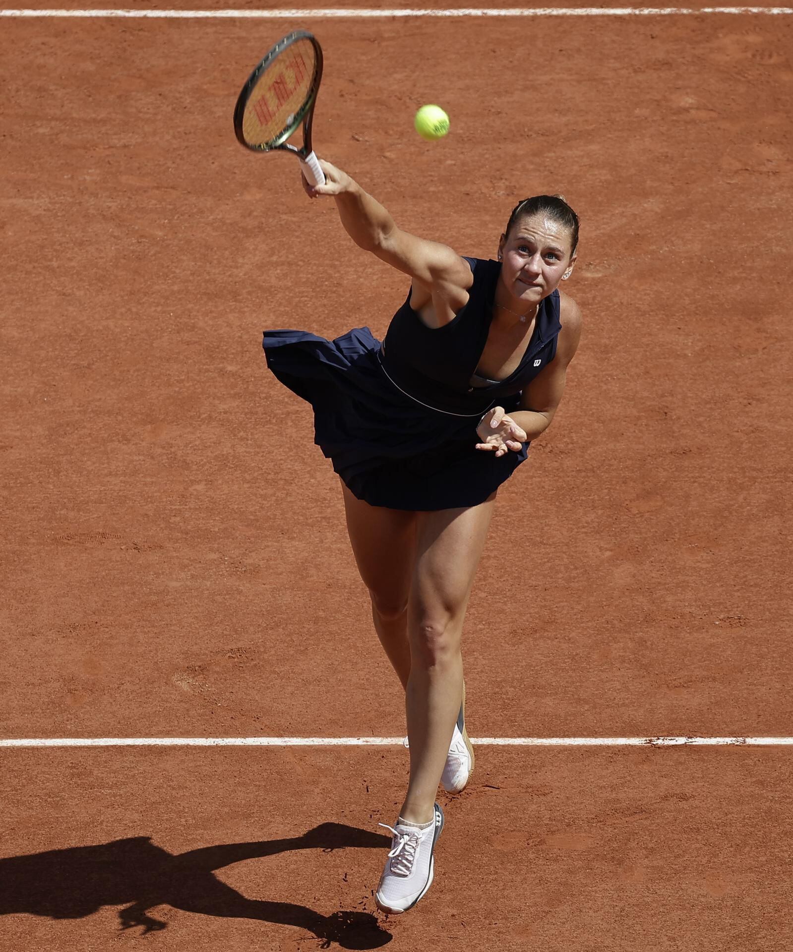 La tenista ucraniana Marta Kostyuk en Roland Garros. (Foto: EFE)