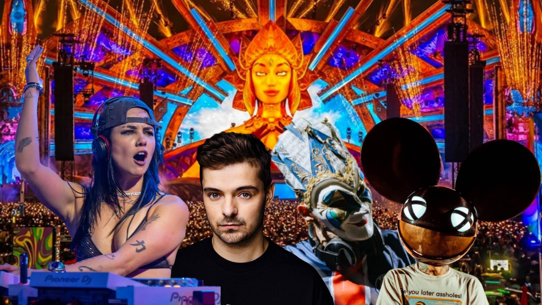 El festival de música electrónica EDC México 2025 tiene artistas en su cartel como Mariana BO, Martin Garrix, Boris Brejcha y Deadmau5. (Foto: Especial El Financiero)