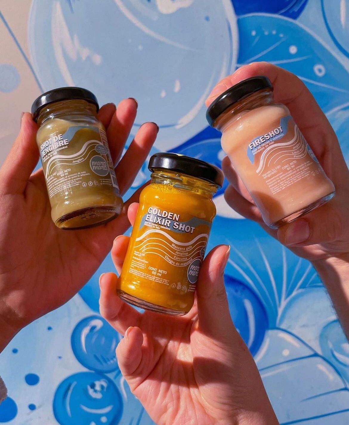 Mora Mora ofrece 'shots' de jengibre y otros ingredientes. (Foto: Instagram / @moramora_mx)