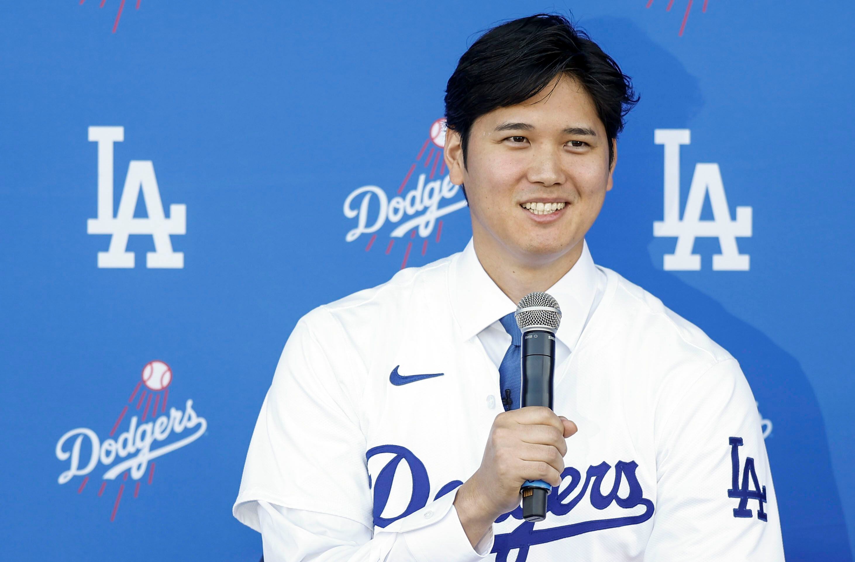 Shohei Ohtani viajará con los Dodgers para el encuentro internacional de la MLB. (Foto. EFE)
