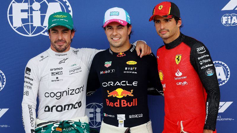 Los tres hispanos de la Formula 1 saldrán en los primeros puestos del GP de Miami.