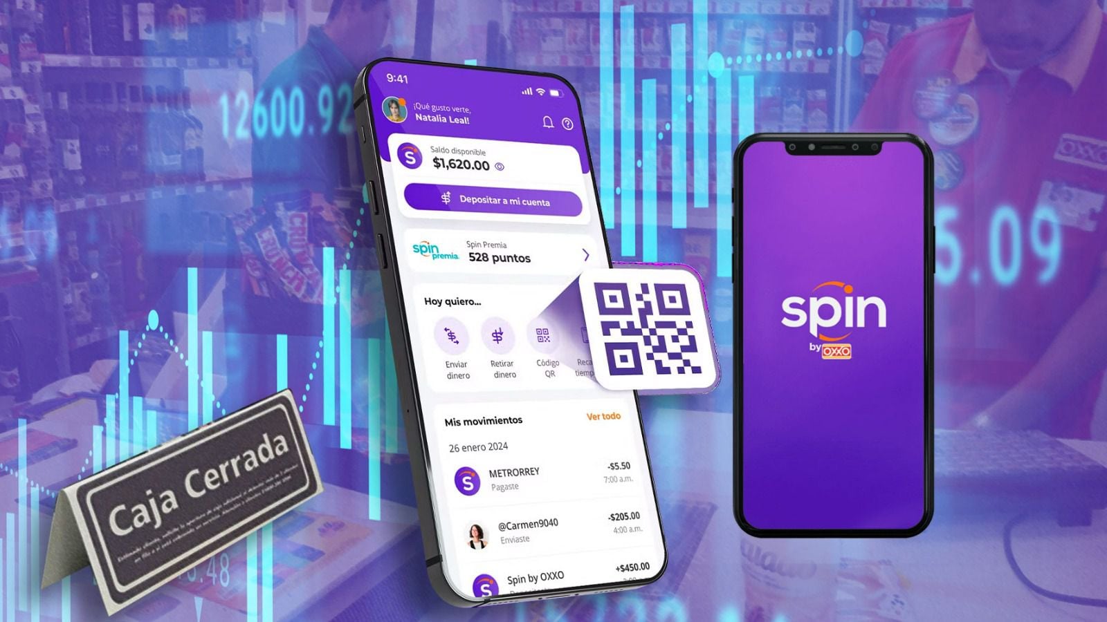 Spin by OXXO es una cuenta de débito y una app que permite hacer compras, pagar servicios, transferir dinero y administrar finanzas. 