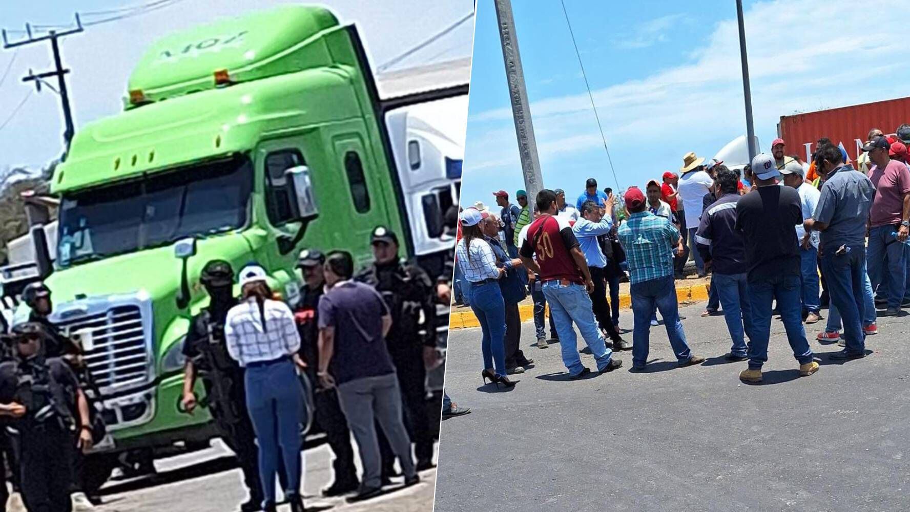 Bloqueo de transportistas en Puerto de Veracruz cumple 24 horas: estiman pérdidas por 90 mdp