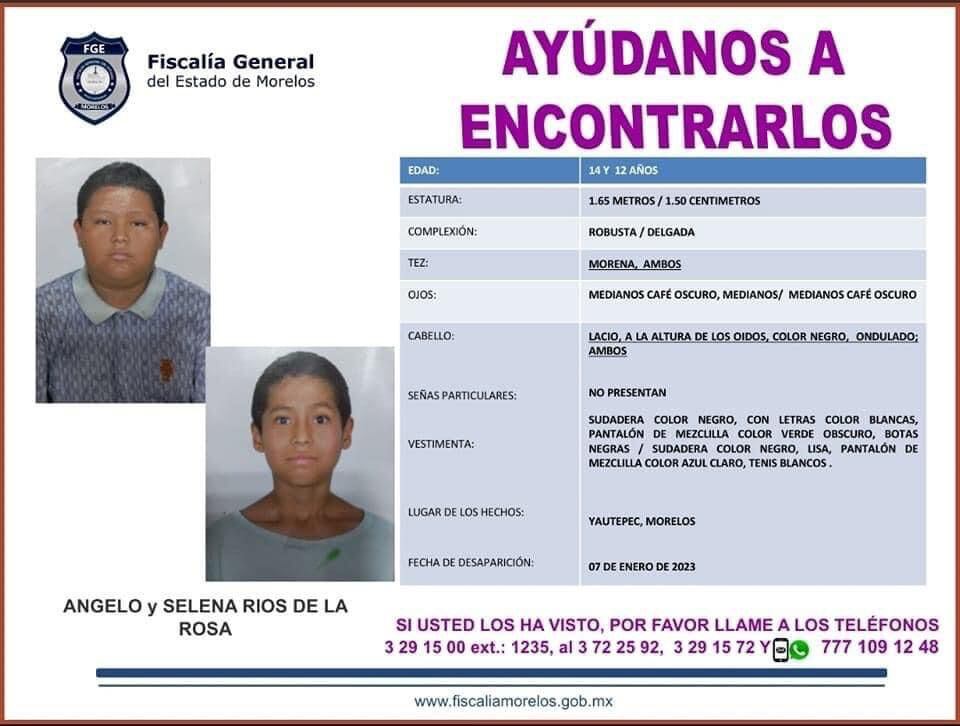 Desaparición de menores en Yautepec, posible venganza de un vecino que amenazó a sus padres