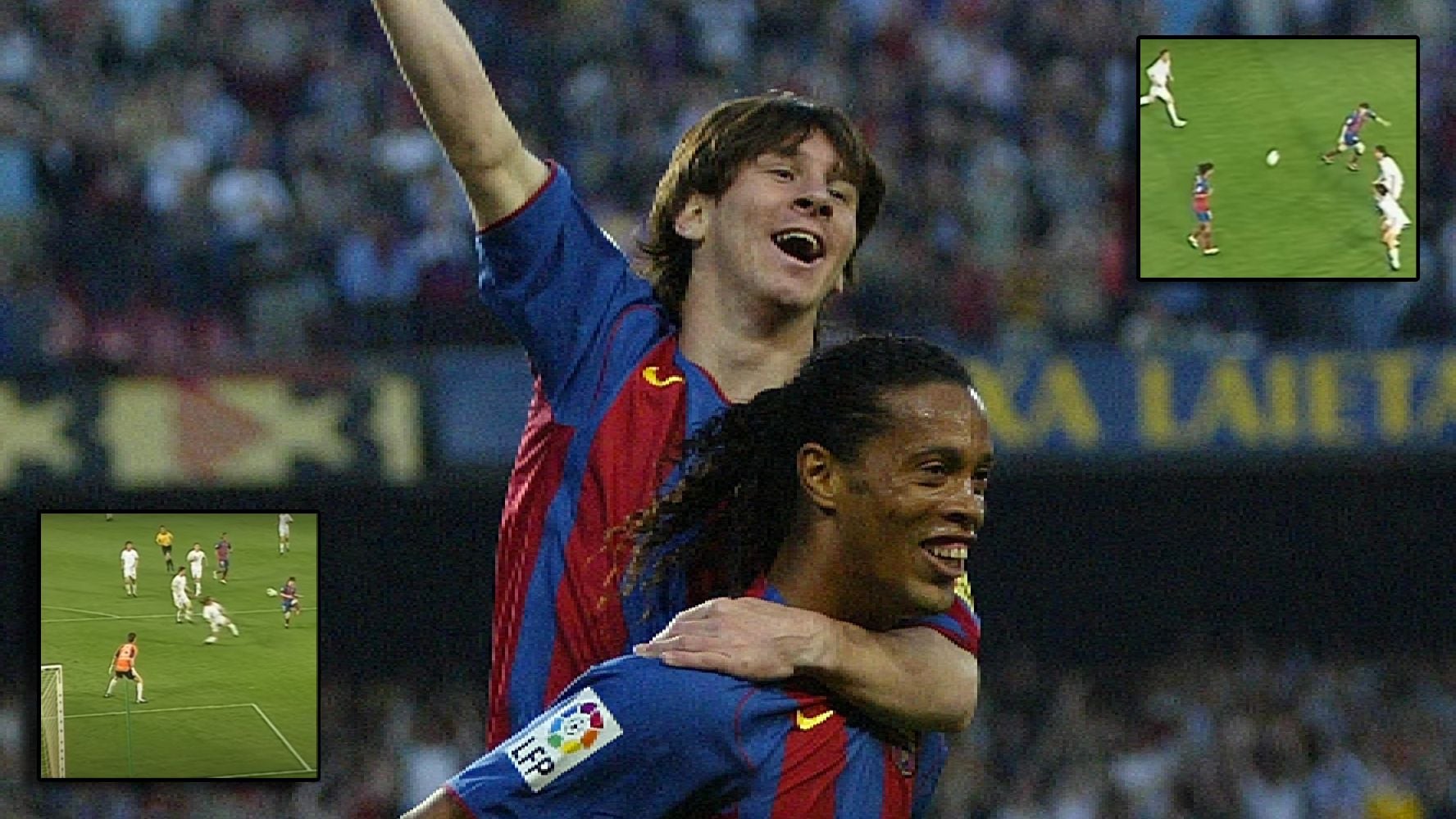 ¿Ronaldinho, ‘padrino’ de Messi en el futbol? Así fue el primer gol de ‘Lio’ con el Barcelona