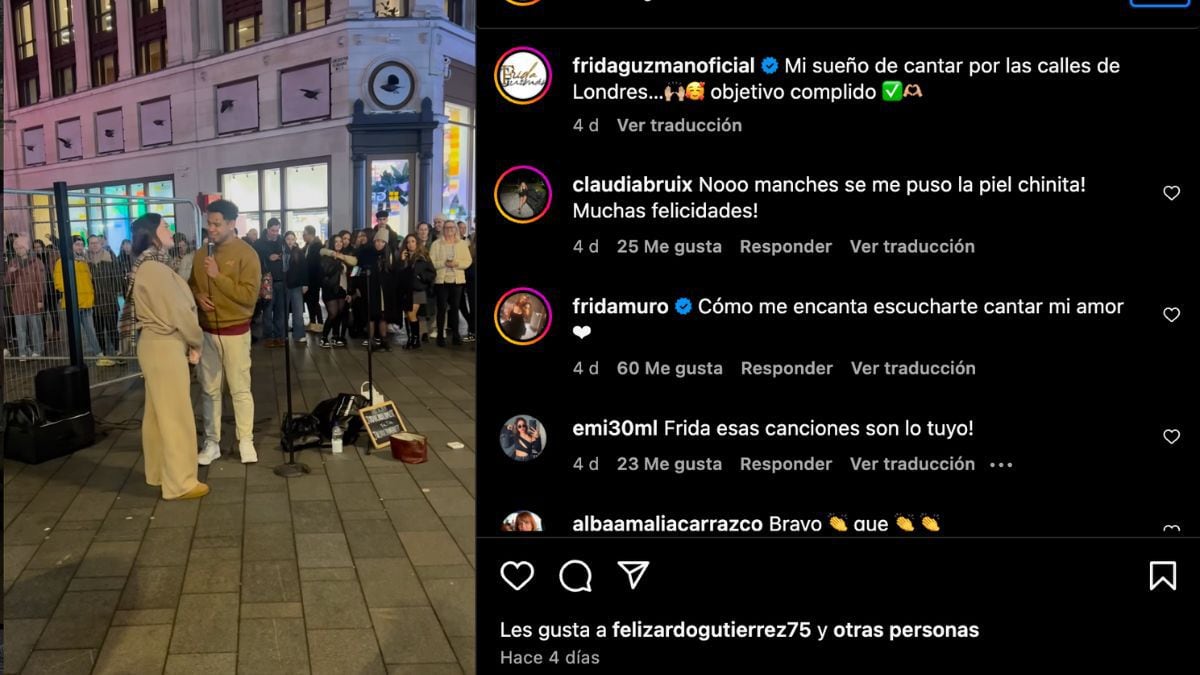 Frida Sofía nieta de Chapo Guzmán que cumple el sueño de cantar en Londrés. (Foto: instagram fridaguzmanoficial)