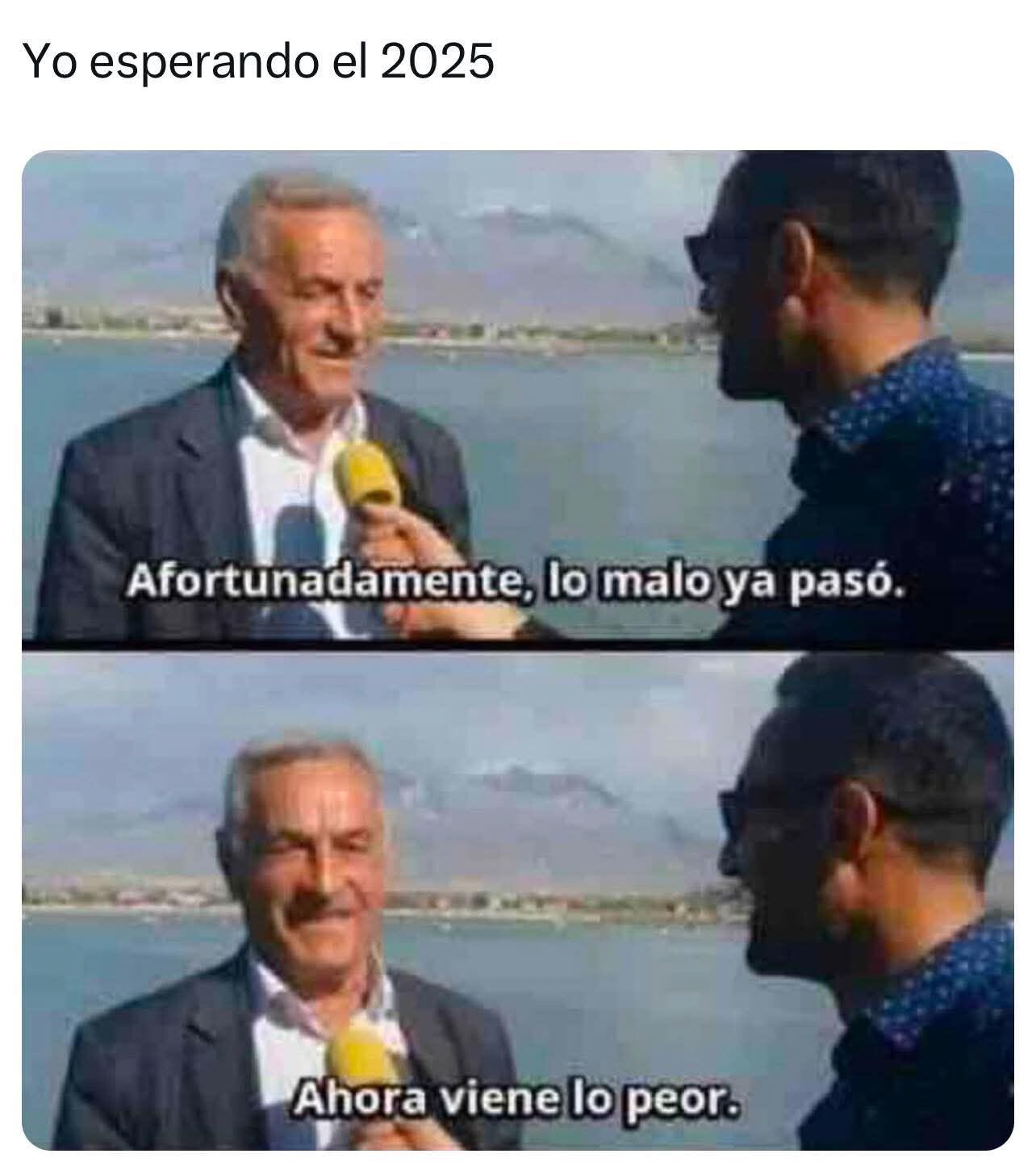 Memes e imágenes divertidas de Año Nuevo 2025. (Foto: Redes sociales)