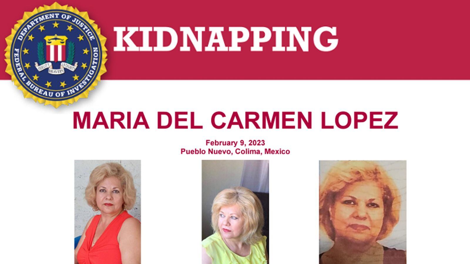 FBI busca a otra ciudadana estadounidense desaparecida en Colima