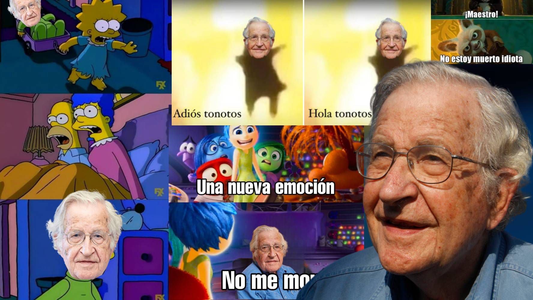 Noam Chomsky está muerto... de risa con los memes: Los que nos dejó la ‘fake news’ sobre el intelectual