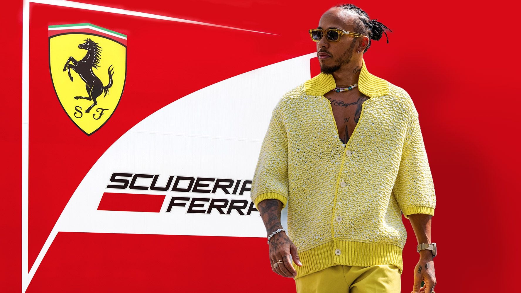 Lewis Hamilton había sido motivo de rumores por su llegada a Ferrari. 