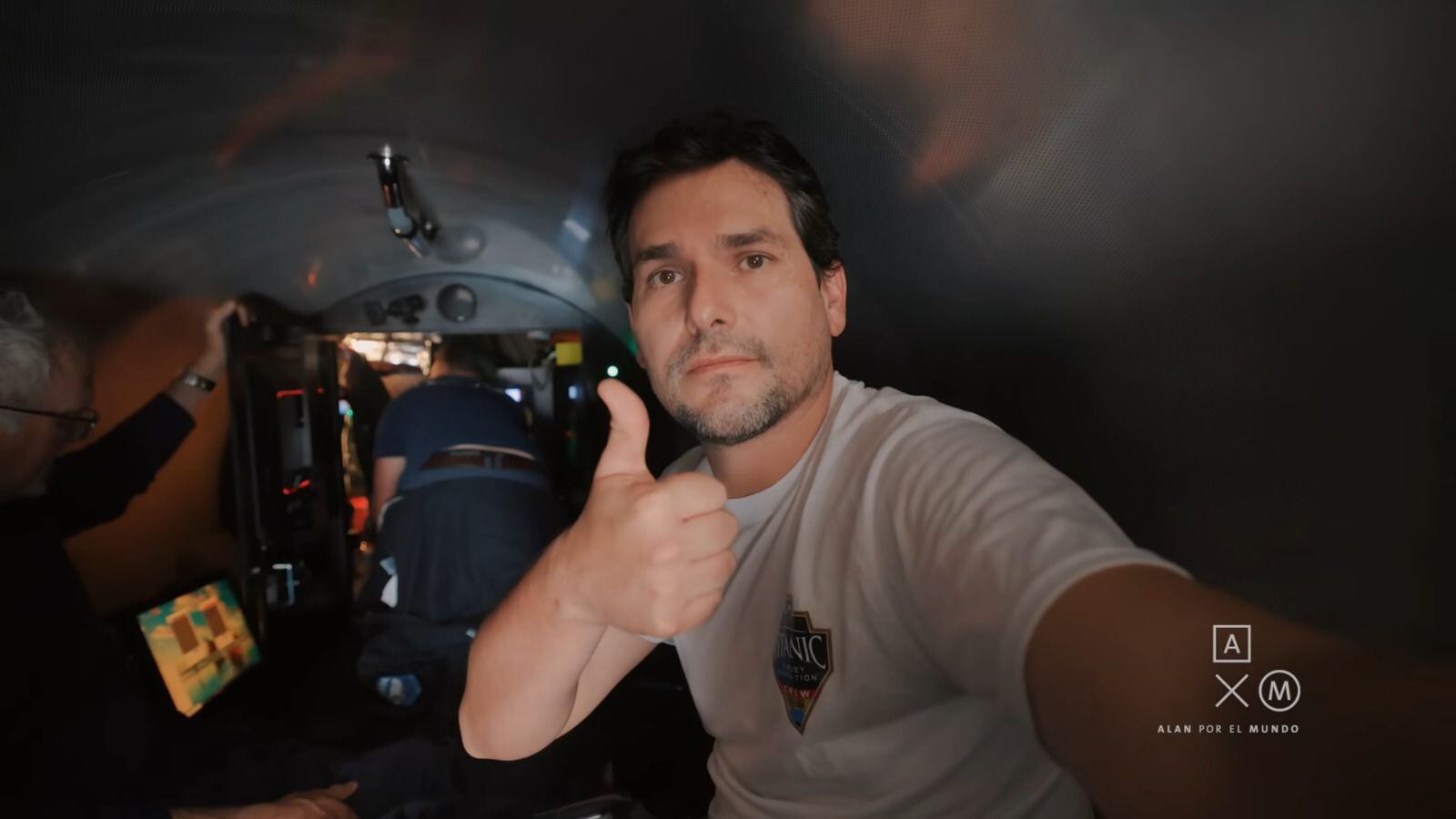 Alan Estrada estuvo de acuerdo en tomar los riesgos que implicaba viajar en el submarino. (Foto: YouTube / alanxelmundo)
