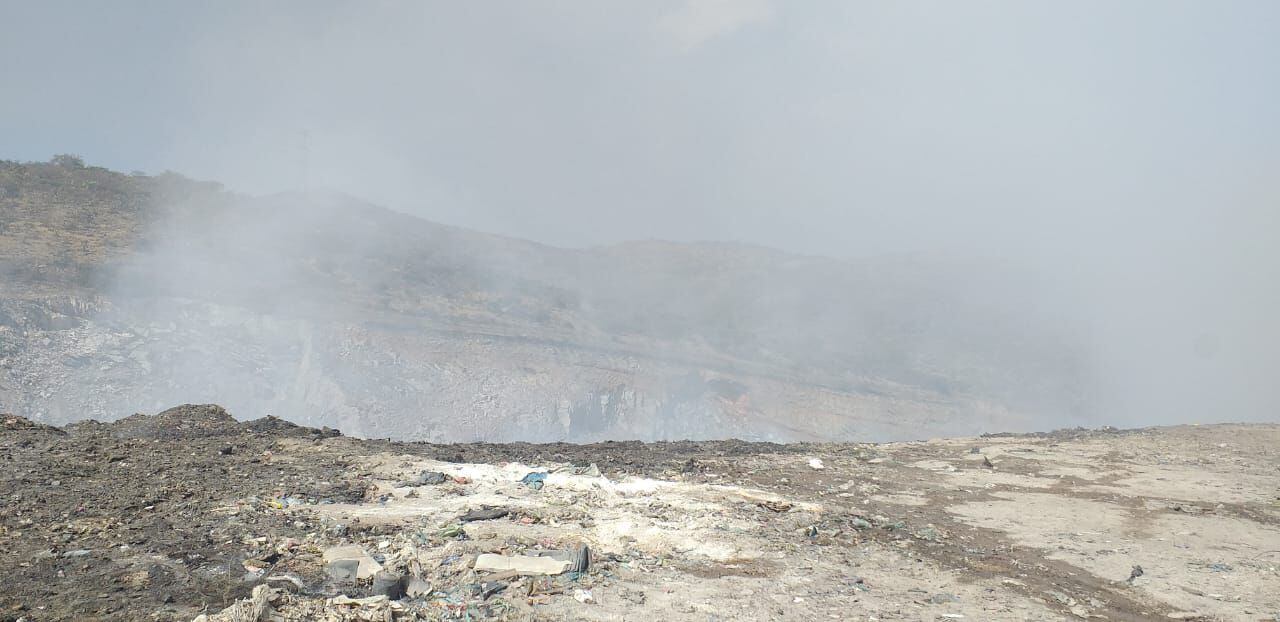 Contaminación en Tepotzotlán y otros municipios por el incendio en el vertedero.