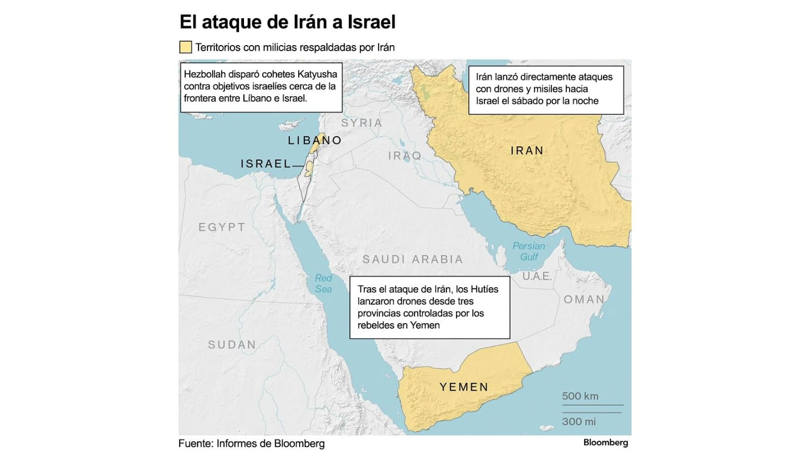 Mapa: Israel vive en guerra en varios frentes; así queda el mapa geopolítico de Medio Oriente 