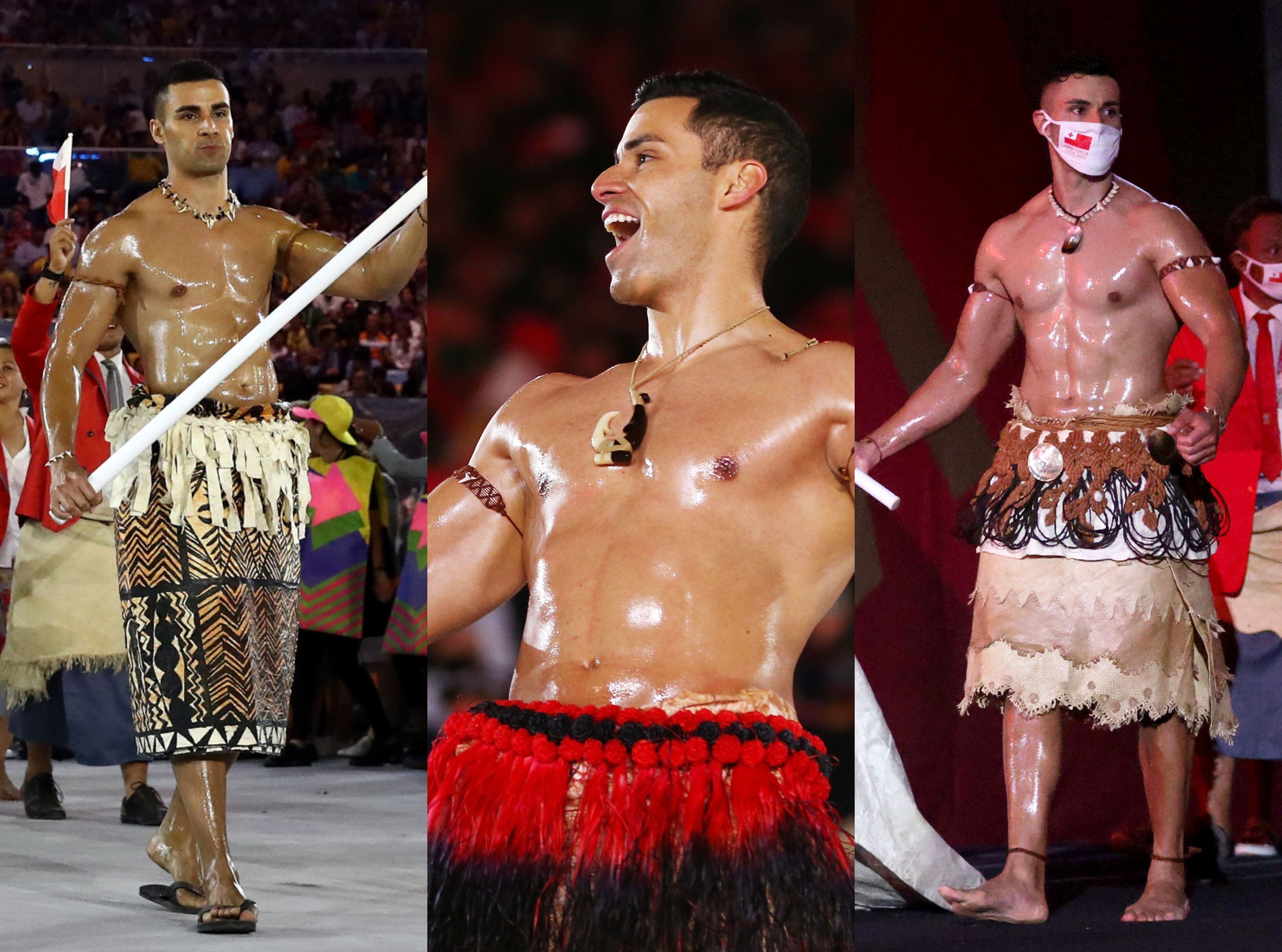 Pita Taufatofua, de Tonga, el atleta que cumple tradición en desfile de Olímpicos