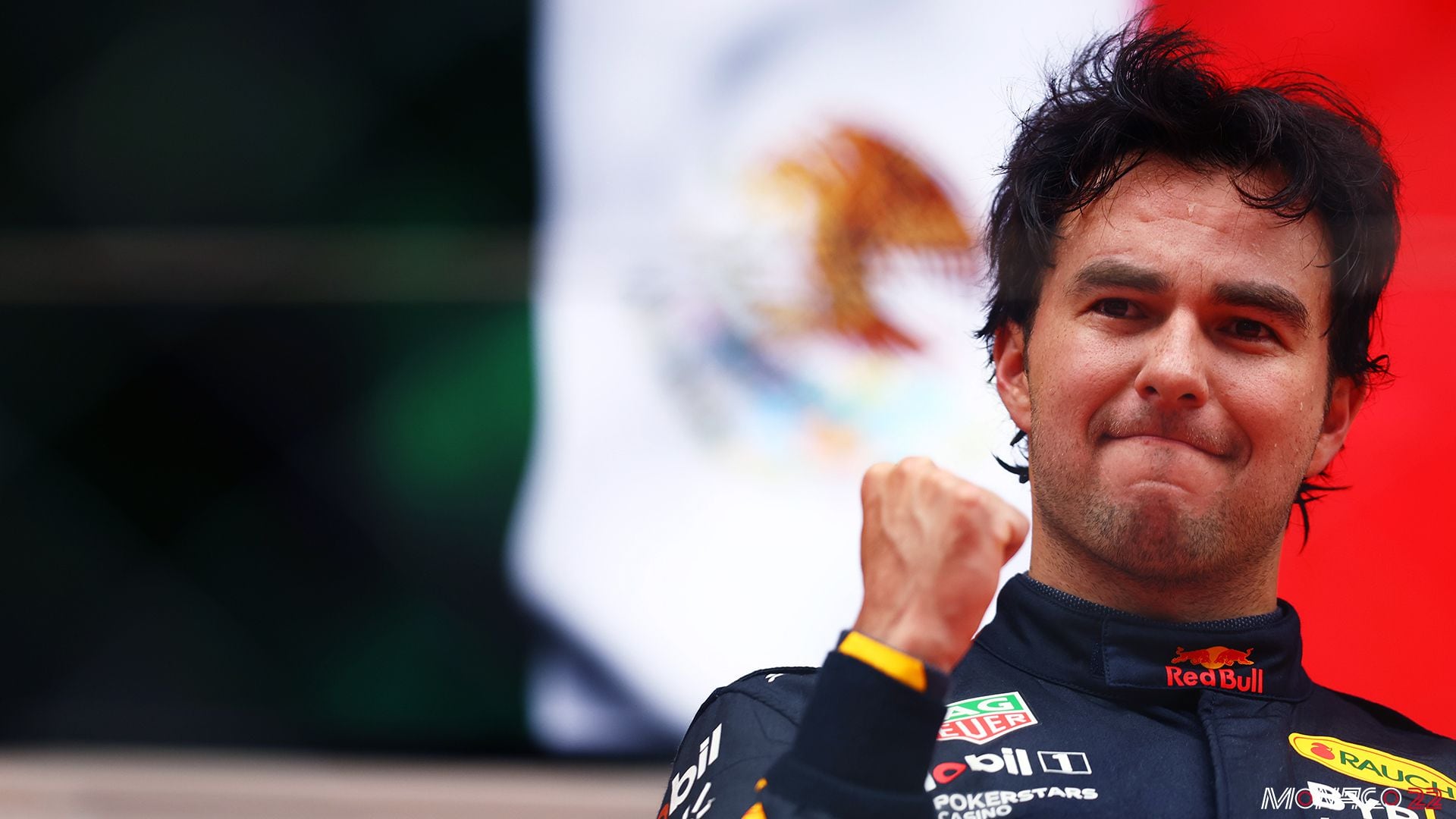Lágrimas de victoria: Le gana emoción a ‘Checo’ Pérez en el podio del GP de Mónaco
