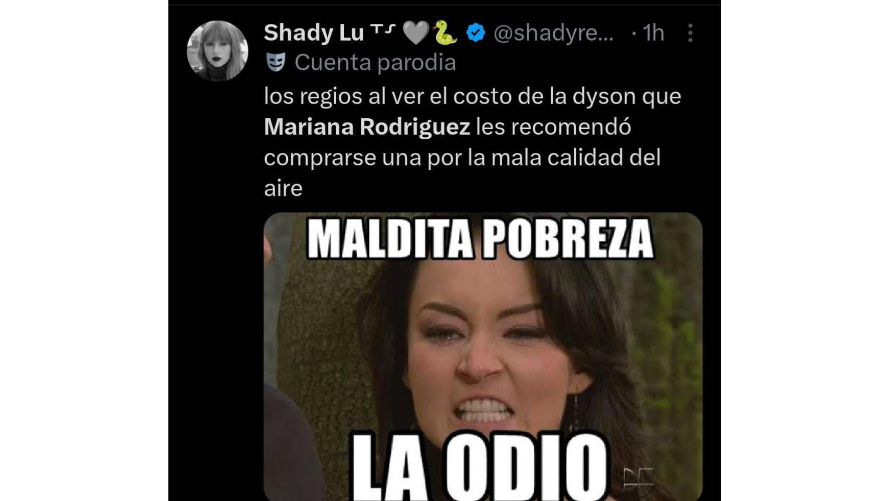 Memes de Mariana Rodríguez y su purificadora Dyson de 25 mil pesos. (Foto: Captura X)