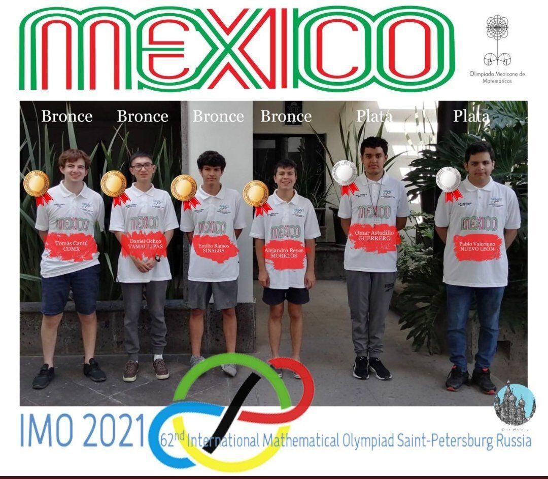 No todo es Tokio 2020: México gana 6 medallas en la Olimpiada de Matemáticas 