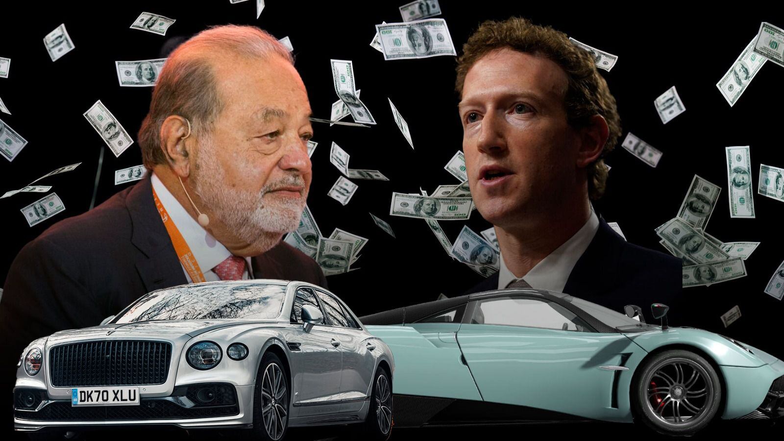 Carlos Slim y su Bentley o Zuckerberg y su Pagani: ¿Qué millonario tiene el mejor auto?