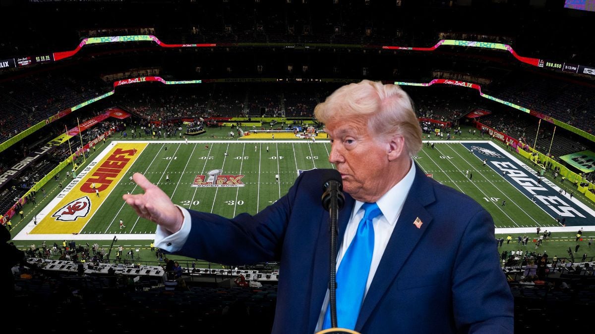 Donald Trump es el primer presidente de Estados Unidos en asistir a un Super Bowl durante su mandato. (Foto: EFE/Especial)