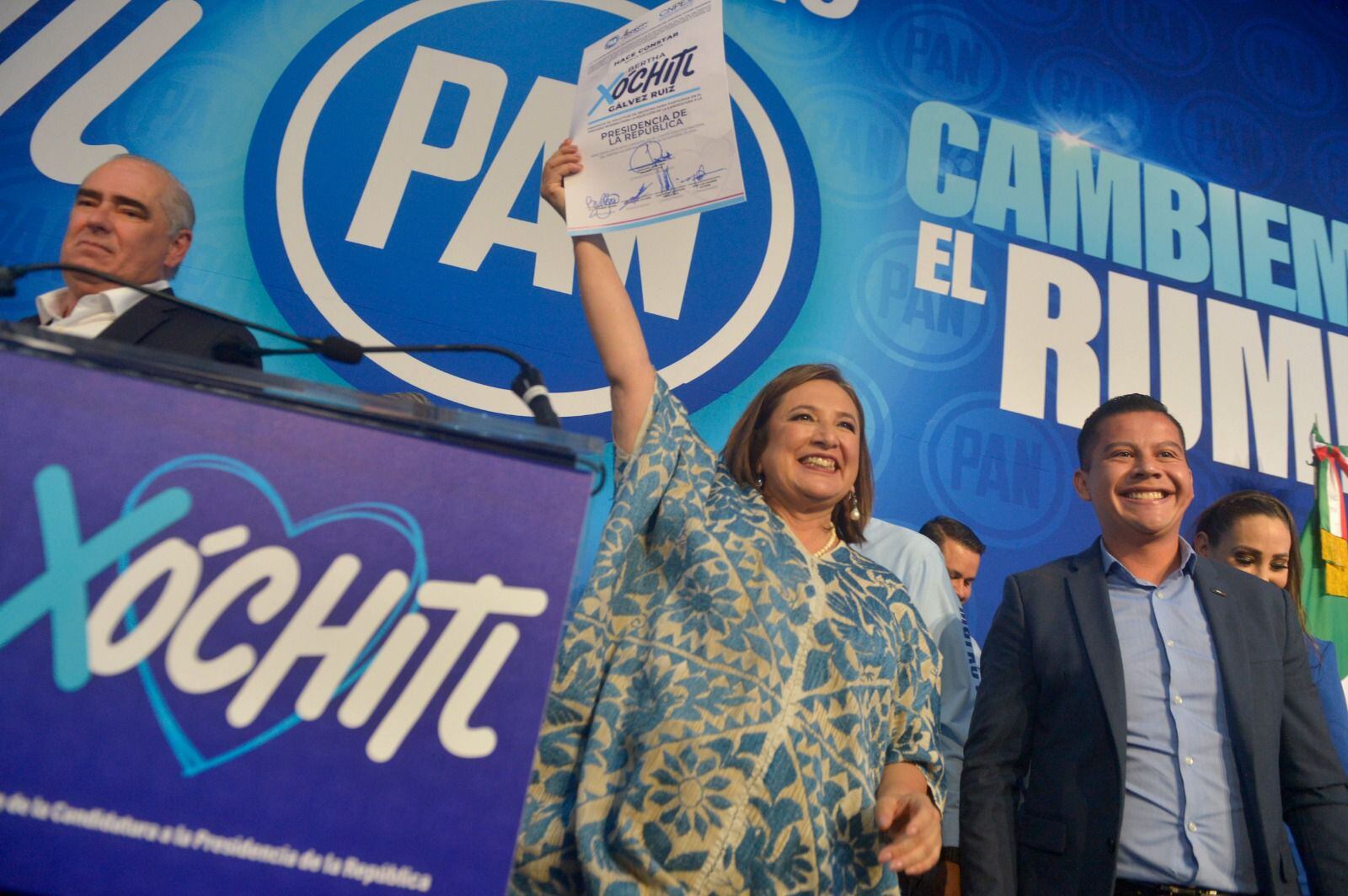 Xóchitl Gálvez se registra como precandidata presidencial del PAN: ‘Les toca caminar conmigo’